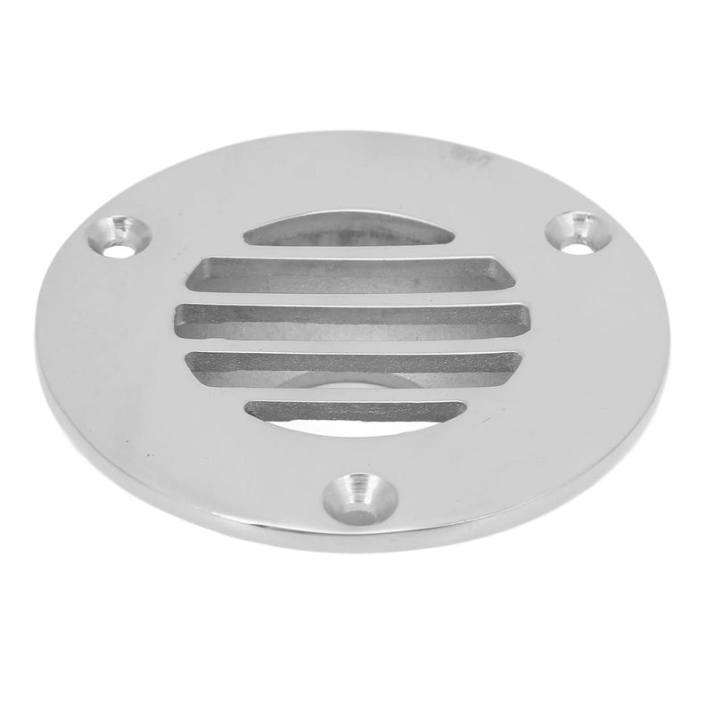RiToEasysports Boat Floor Deck Drain, 316 Stainless Steel Marine Deck Drain Silver Polished Treatment Cover Marine Accessories Ship