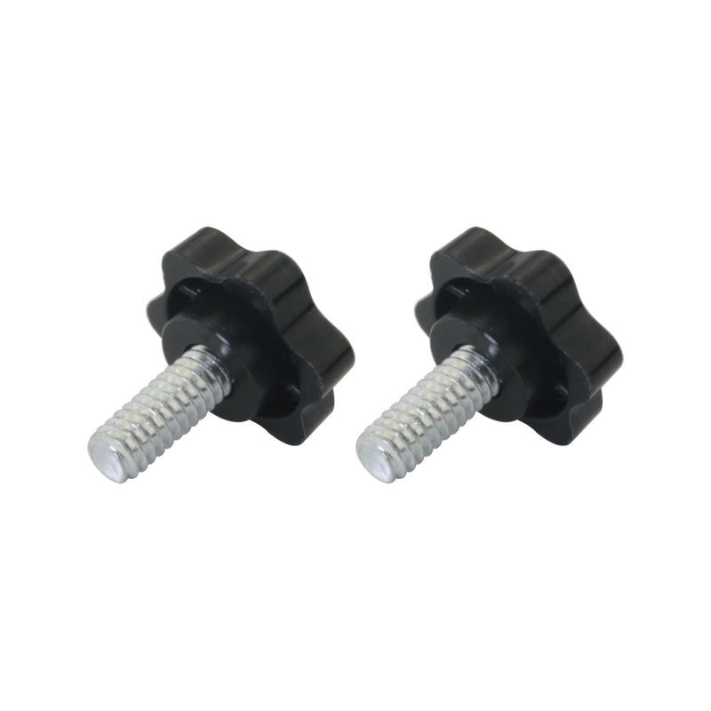 5PCS 1/4"-20 12mm Length Star Hand Knob Threaded Post Black Plastic Hex Shaped Clamping Knob Handle Hex Shaped Clamping Knob Handle Screw Length 12mm