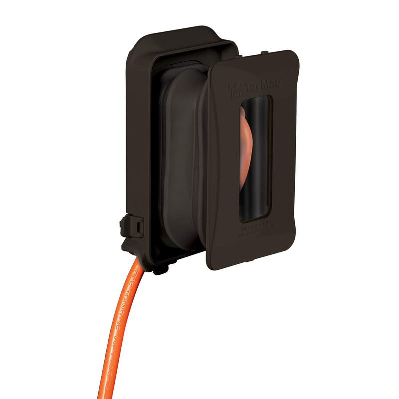 TayMac ML450Z Single-Gang Mount 16-in-1 Flat Nonmetallic Weatherproof Vertical/Horizontal, 1-Pack, Bronze