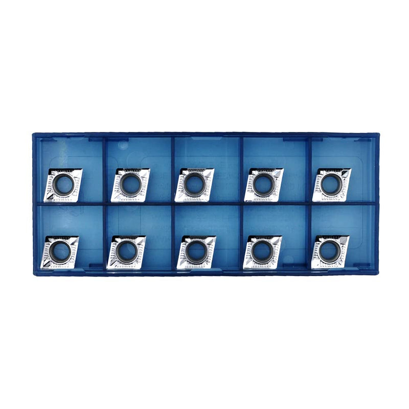 Carbide Inserts for Aluminum CCGT 32.51 / CCGT09T304-LH for Turning Carbide Aluminum Inserts Metal Cutting 10PCS CCGT32.51-LH