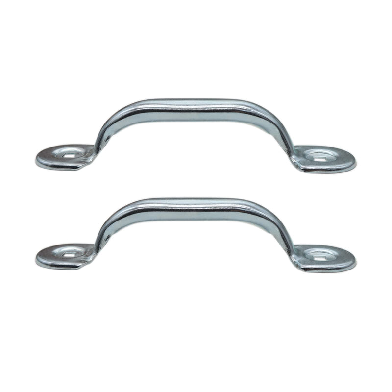 Xadnitu Garage Door Handle, Bottom Lift Handle for Most Gate Handles Replacement, Heavy Duty Door Pull Handle for Garage Outdoor Closet (2 Pack) Silver