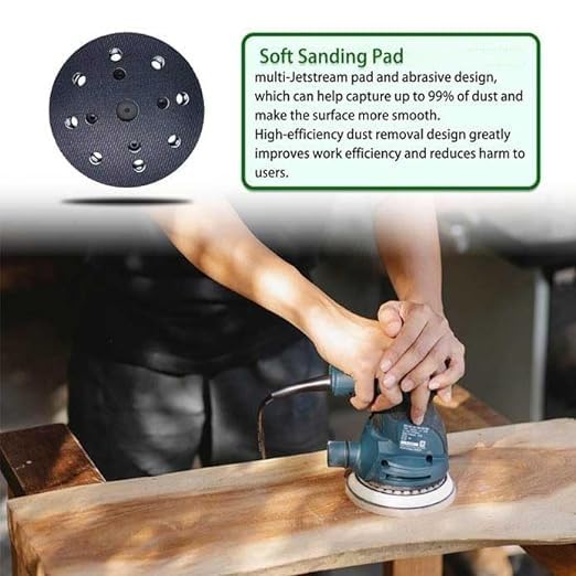 Upgrade 492280 ETS 125 Eq Replacement Sanding Pad Soft 125mm 5inch, Compatible with Festool ETS 125, ES 125, ETSC 125 Sanders Pad Soft Pad