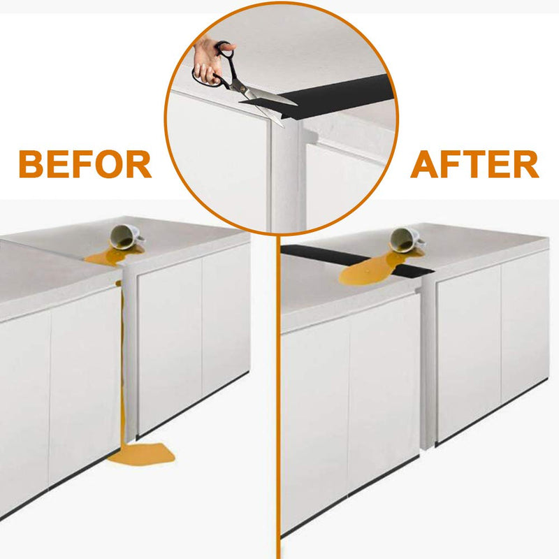 FLSEPAMB Stove Gap Covers Stove Gap Filler 2 Pack Stove Counter Gap Cover with Heat Resistant Wide & Long Gap Filler Used for Protect Gap Filler Sealing Spills in Kitchen Counter, Stovetops 21 Inches Black