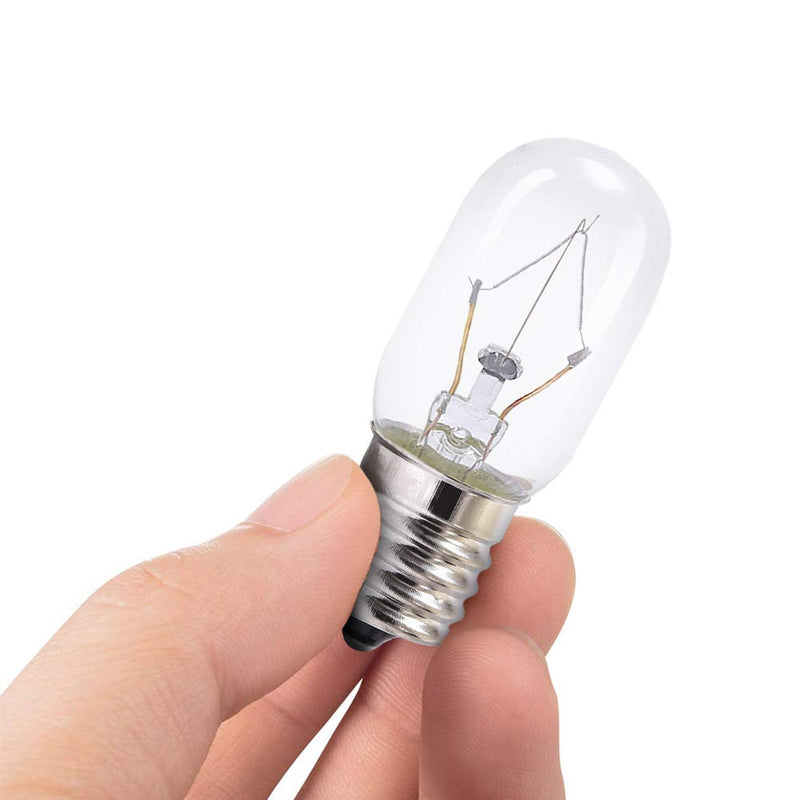 DGE 8206232A Microwave Light Bulb, T8 Microwave Exterior Light Bulb 25Watt Appliance Light Bulb Replacement Oven Part for 8206232A 1890433 8206232 AP4512653, 6Pack T8-6pack (E17 Base)