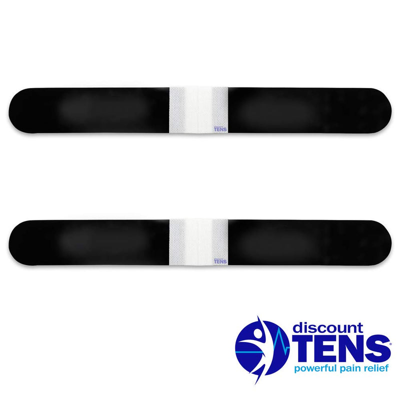 TENS Electrodes, 2 Premium Quality 13 inch x1.5 inch Lower Lumbar Strip Self Adhesive Electrodes for TENS Units, Wired TENS Unit Electrodes, Discount TENS Brand