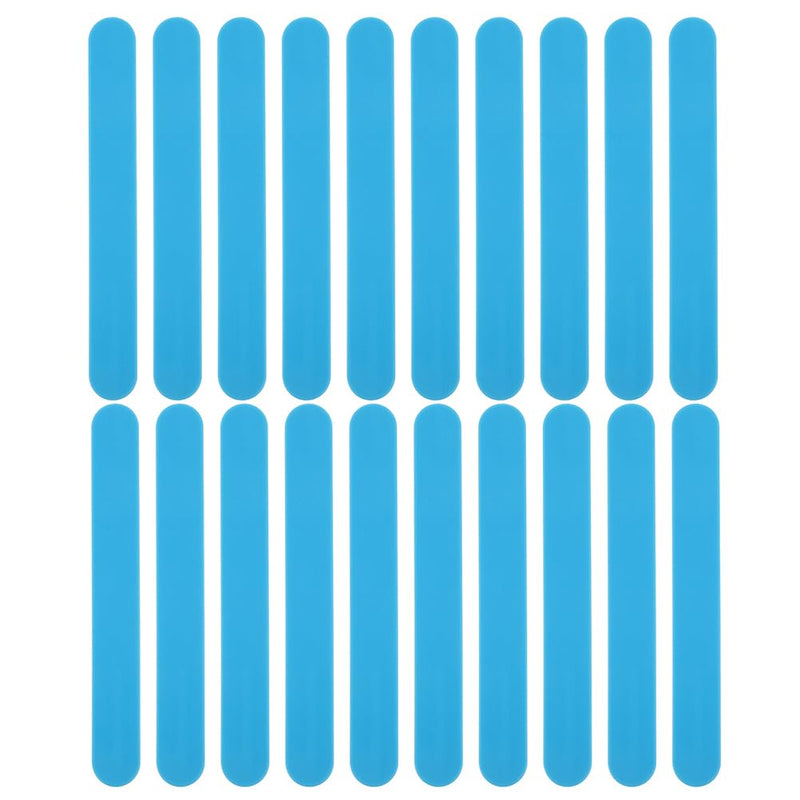 POPETPOP 25 Pcs Plastic Tongue Scrapers, Tongue Depressors Spatulas, Flavored depressors, Professional Stirring Sticks for Medical Use Blue