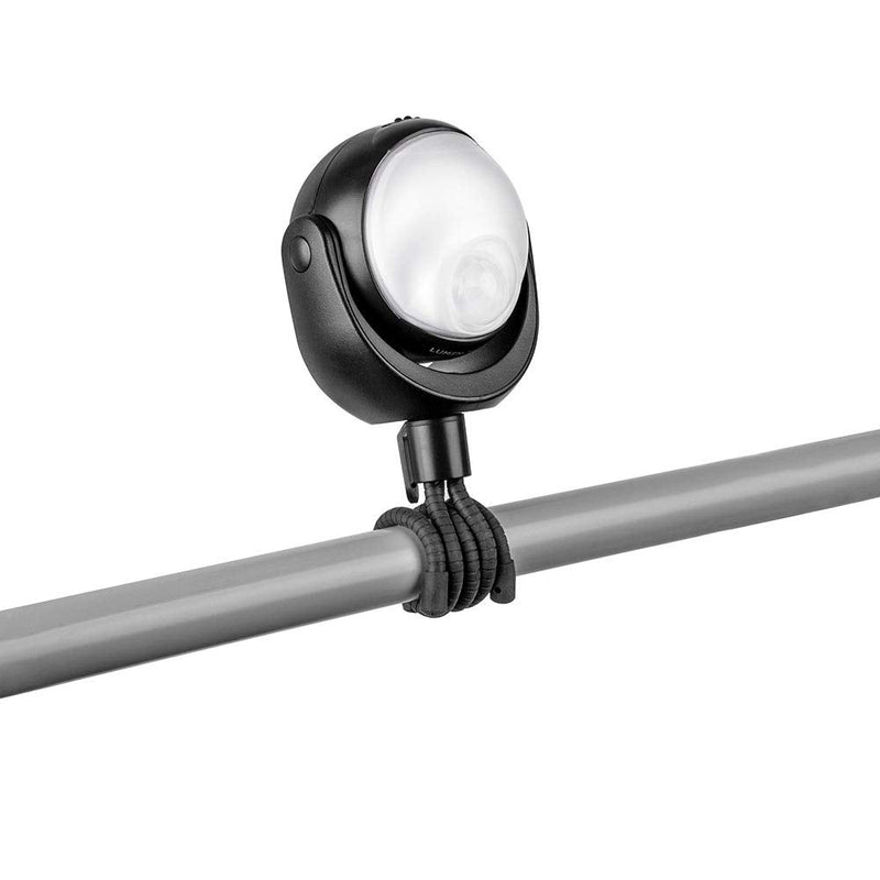 Limitless Innovations Lumenology Portable LED Motion Sensor Light Provides 148 Lumens with a 13 ft Detectable Range and Flexible Tripod Base with Magnetic Option – Indoor/Outdoor (Black) Black