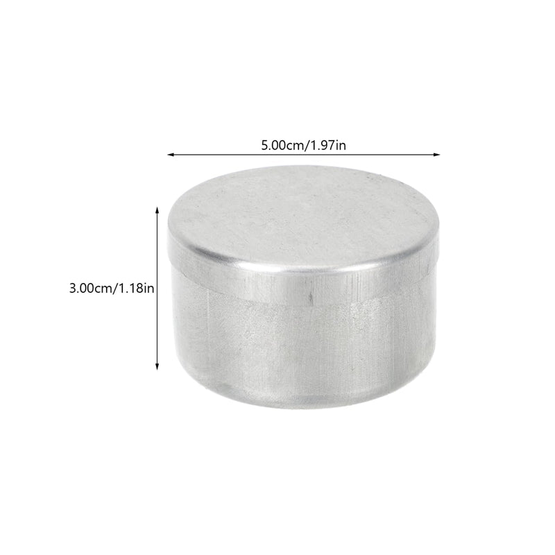 Beaupretty 27Pcs Round Soil Sample Jars with Lids 1.96 X 3.54 in Sample Boxes for Soil Containers Storage and Weighing in Lab Experiments Observation Teaching 5x5cmx3pcs Silverx3pcs