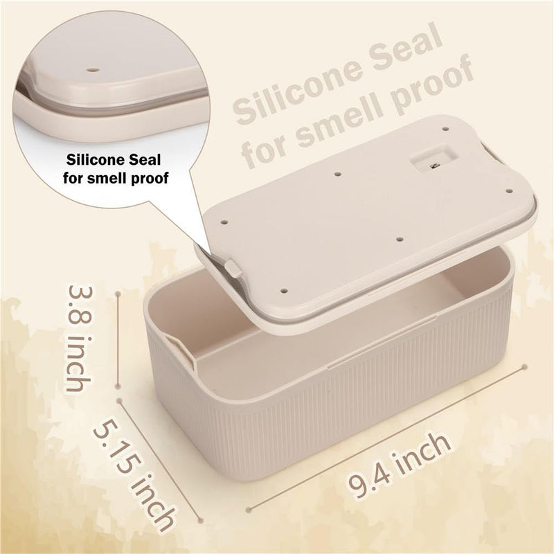Lockable Storage Box,Medicine Safe Case Container,Refrigerator Lockbox for Personal Private Items,Medicines,Food,Snacks,Locking Cell Phone Smart Device Jail,Small Lock Box for Office,Home (Cream) Cream