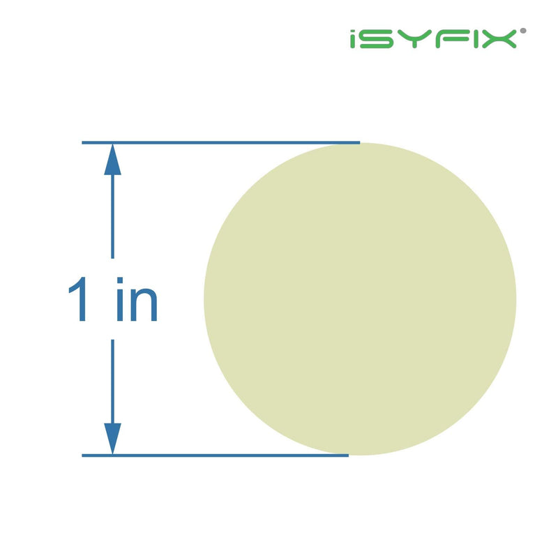iSYFIX Glow in The Dark Dots Stickers - 60 Pack, 1 Inch - Premium Self-Adhesive Photoluminescent Vinyl, Safety Sticker, Perfect to Mark Stairs, Exits, Steps, Garages, Home, Office, Switches & Walls.