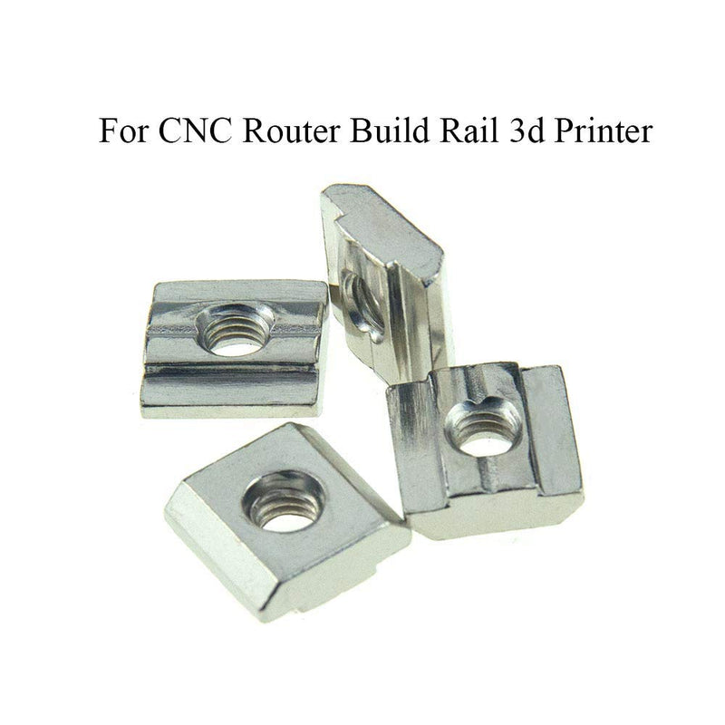 T Nuts Tee Sliding Slot Nuts 30 Series M6 Threaded Slide in Pre-Assembly for 30x30 Aluminum Extrusions Frame with Profile 3030 Sereis 8mm Slot for CNC Router Build Rail 3D Printer 24pcs 30Series M6-24Pack