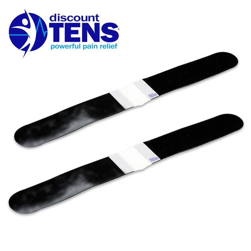 TENS Electrodes, 2 Premium Quality 13 inch x1.5 inch Lower Lumbar Strip Self Adhesive Electrodes for TENS Units, Wired TENS Unit Electrodes, Discount TENS Brand