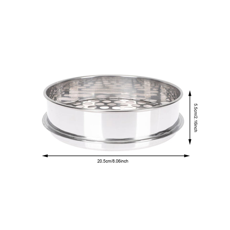 PRETYZOOM Round Hole Sieve 8.07 Inch Blueberry Grading Sifter Kitchen Bean Sifter Multi-Purpose Mesh Strainer for Home and Restaurant