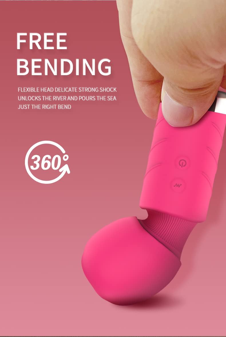 Mini Strong Massage Stick, Silicone Massager With 10 Vibration Modes, Waterproof, Rechargeable Portable Small Vibrating Massager, Quiet Wireless Hand Massager, Gift For Women - NewNest Australia