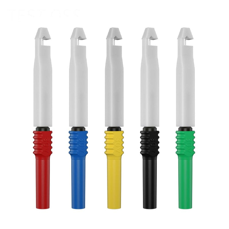 Test Lead Kit 25pcs 4mm Banana Plug to Alligator Clip Test Leads Kit Test Probes Back Probe Kit for Multimeter Automotive Diagnostic Testing Tools Set 8008 25pcs-B