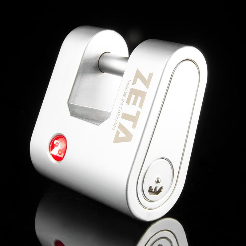 ZETA ZU55 High Security 6-Pin Dimple Slider with Sidebar Cut Pick Resistant Locksport 55mm Width Padlock