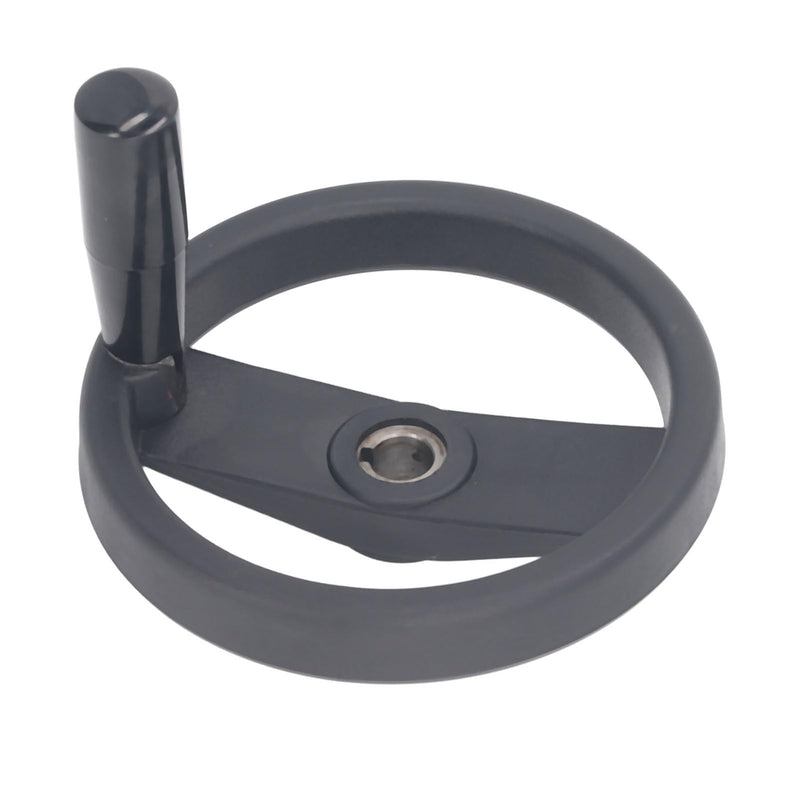 Round Hand Wheel Revolving Knob Handle 2 Spoked Lathe Milling Machine Grinder Handwheel 16mm Center Hole 160mm Outer Diameter