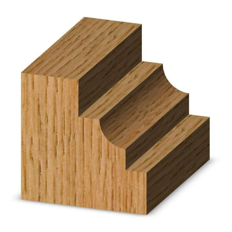 Whiteside Router Bits 3164 Classical Cove Bit with 5/32-Inch Radius, 1-1/4-Inch Large Diameter and 1/2-Inch Cutting Length