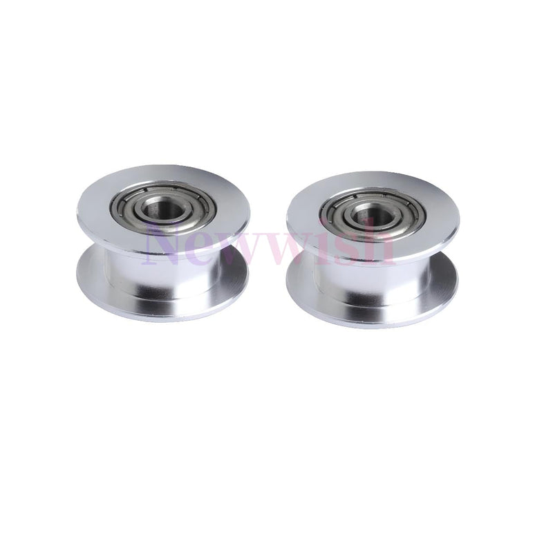 GT2 Idler Pulley 20 Toothless Bore 5mm Width 6mm 20T GT2 Idler 5mm Bore for 3D Printer 6mm Width GT2 Timing Belt.(10pcs) GT2 Idler 6mm Width