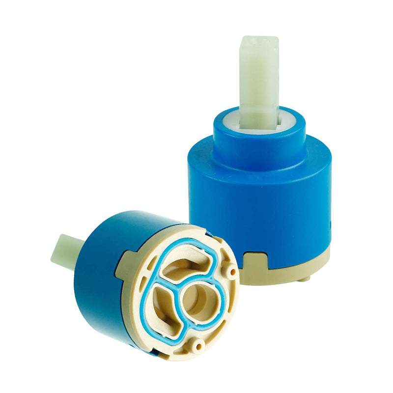 40 mm Replacement Ceramic Faucet Valve for Single Handle Kitchen Basin Faucet Part, Plastic Tap Cartridge