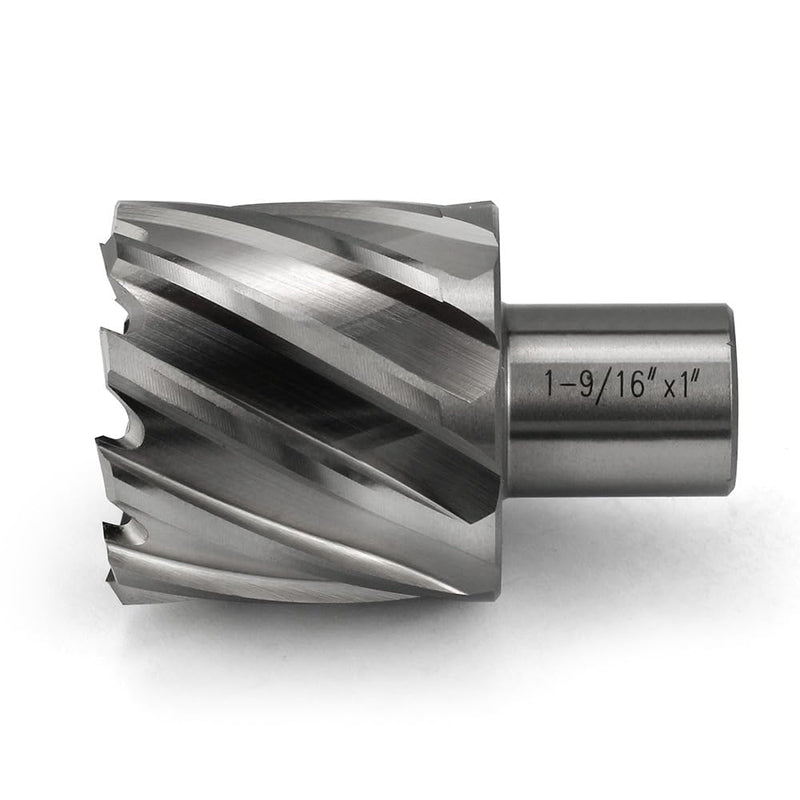 Annular Cutter JESTUOUS 1-9/16 Inch Cutting Diameter 3/4 Weldon Shank 1 Cutting Depth with Pilot Pin Slugger Bits HSS Kit for Magnetic Drill Press,1 Piece