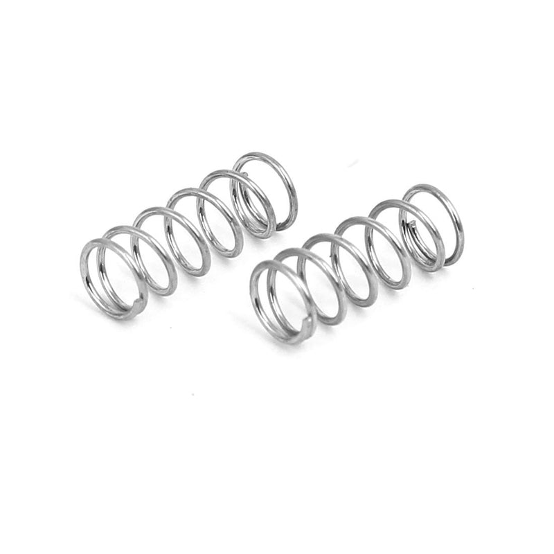 uxcell Compression Spring,304 Stainless Steel,4mm OD,0.4mm Wire Size,10mm Free Length,Silver Tone,10Pcs