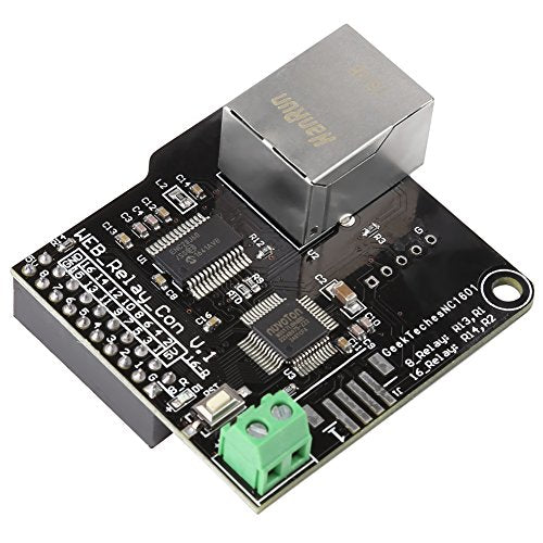 RJ45 Port Ethernet Control Module with 16-Channel Relay LAN WAN Network Web Server Network Ethernet Relay Control