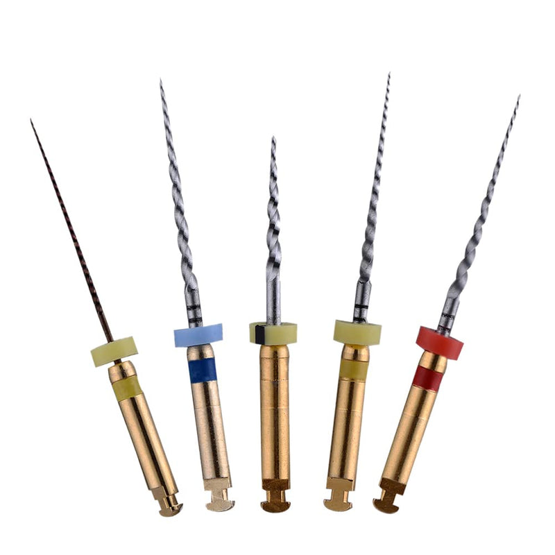 SNAWOP Dental Endodontic Niti Rotary Files X3 Twisted Never Breaking Files for Endo Root Canal Treatment (25MM Assort) 25MM Assort