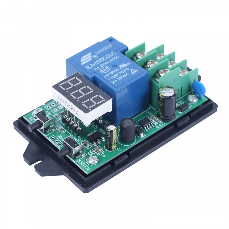 Voltage Monitor Module, A30-U1 30A DC 99.9V Voltage Detection Control Relay with Delay Battery Charge Discharge Timer with Overvoltage Undervoltage Control