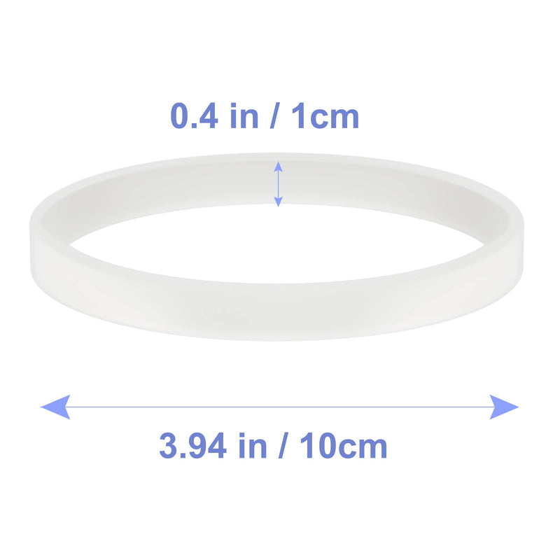 6 PCS Rubber Gaskets 10cm Sealing Gaskets White O-Ring Replacement Parts for Ninja Blender BL480 BL680 BL910 CT680 10cm/ 3.9in