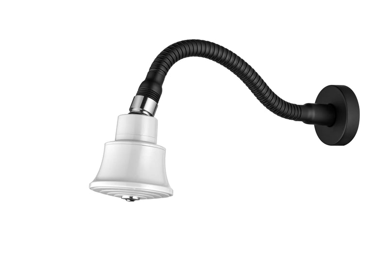 Adjustable Shower Arm with 3" High Pressure Shower Head, Powerful Pressure Boosting Rain Showerhead with Adjustable Swivel Brass Ball Joint