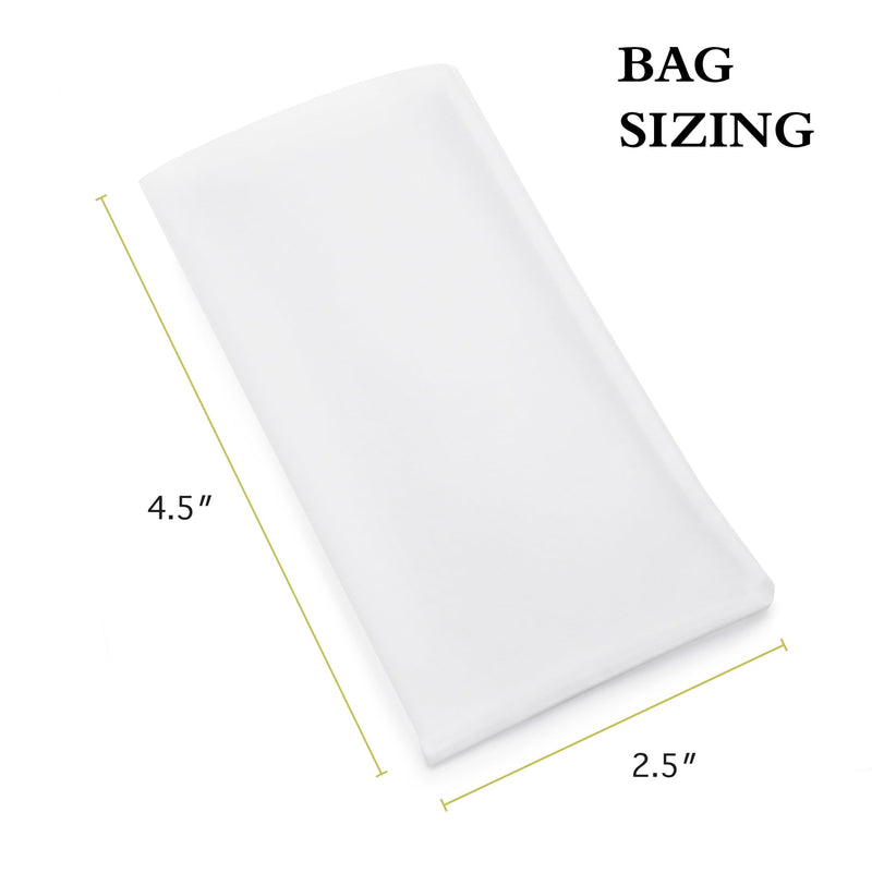 Gutenberg's tough 2.5x4.5 inch nylon micron filter bags 25-50 Packs | tea filter bags | All Micron Sizes (25-Pack, 90 Micron) 25-Pack