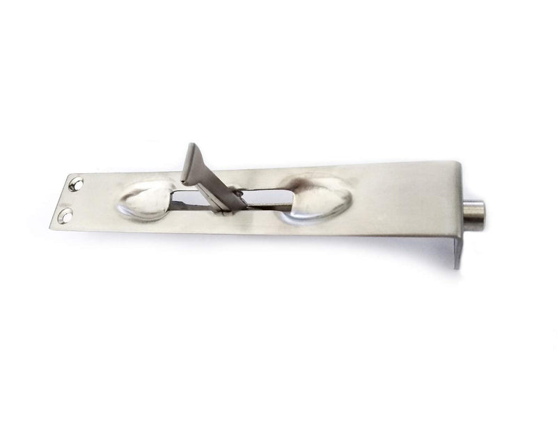 TOGU 6" Solid Stainless Steel Lever Action Flush Bolt,Concealed Security Door Lock for Composite Doors,French Doors,Wood Doors,Double Doors,Dummy Doors,Brush Stainless Steel Finish
