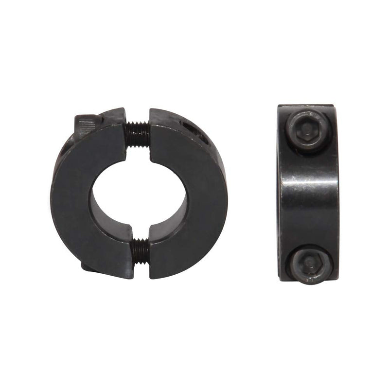 AZSSMUK 1" Bore Double Split Shaft Collar Black Oxide Set Screw Style (4 PCS) 4 1"
