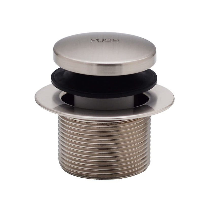 Westbrass Tip-Toe Coarse Thread Tub Trim Set with 1-Hole Overflow Faceplate, Satin Nickel, R93-07 1 Pack