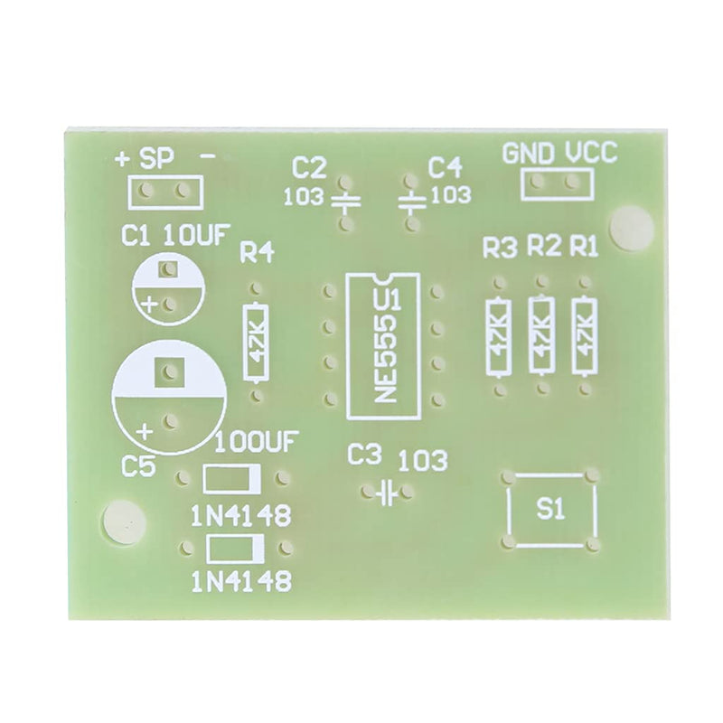 NE555 Oscillator Buzzer Electronic IY Tone Generator LED 8R 0.25W Speaker, As Pic Shows