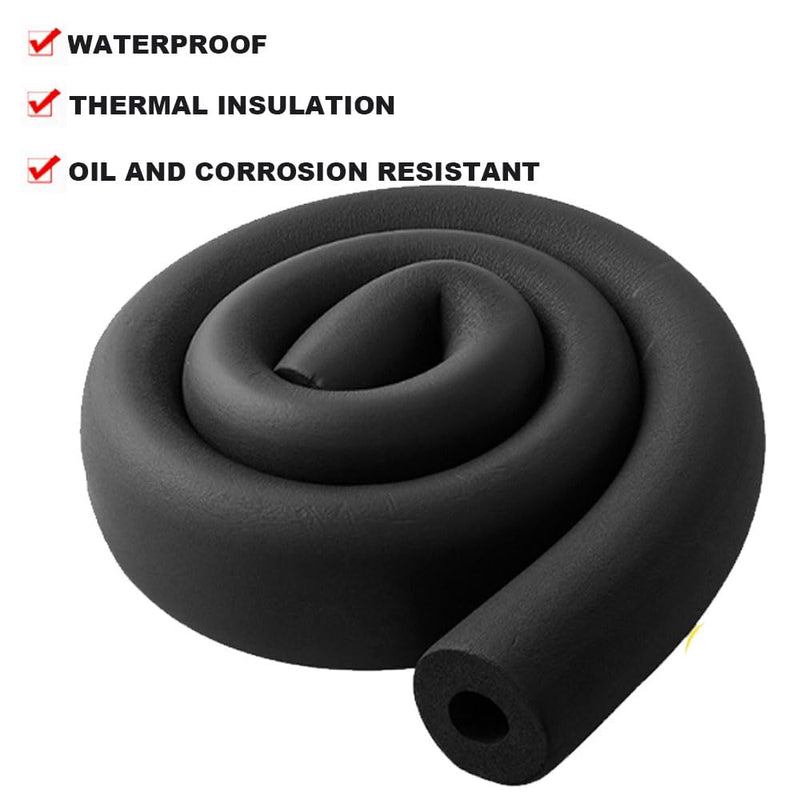 Pipe Insulation Foam Tube 1 inch,Foam Tubing1 for Pipeline,Guitar Rack , Utensils,and Roof Rack, etc (1" ID X 1-23/32"OD-6Ft) 1"ID X 1-23/32"OD-6Ft