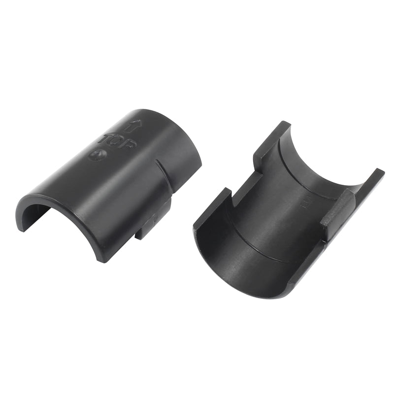 Hordion 24Pcs Wire Shelf Clips, Plastic Shelf Lock Clips for 1 Inch Post- Shelving Sleeves Replacements, Shelves Accessories for Wire Shelving System (Black) 1 inch+24pcs