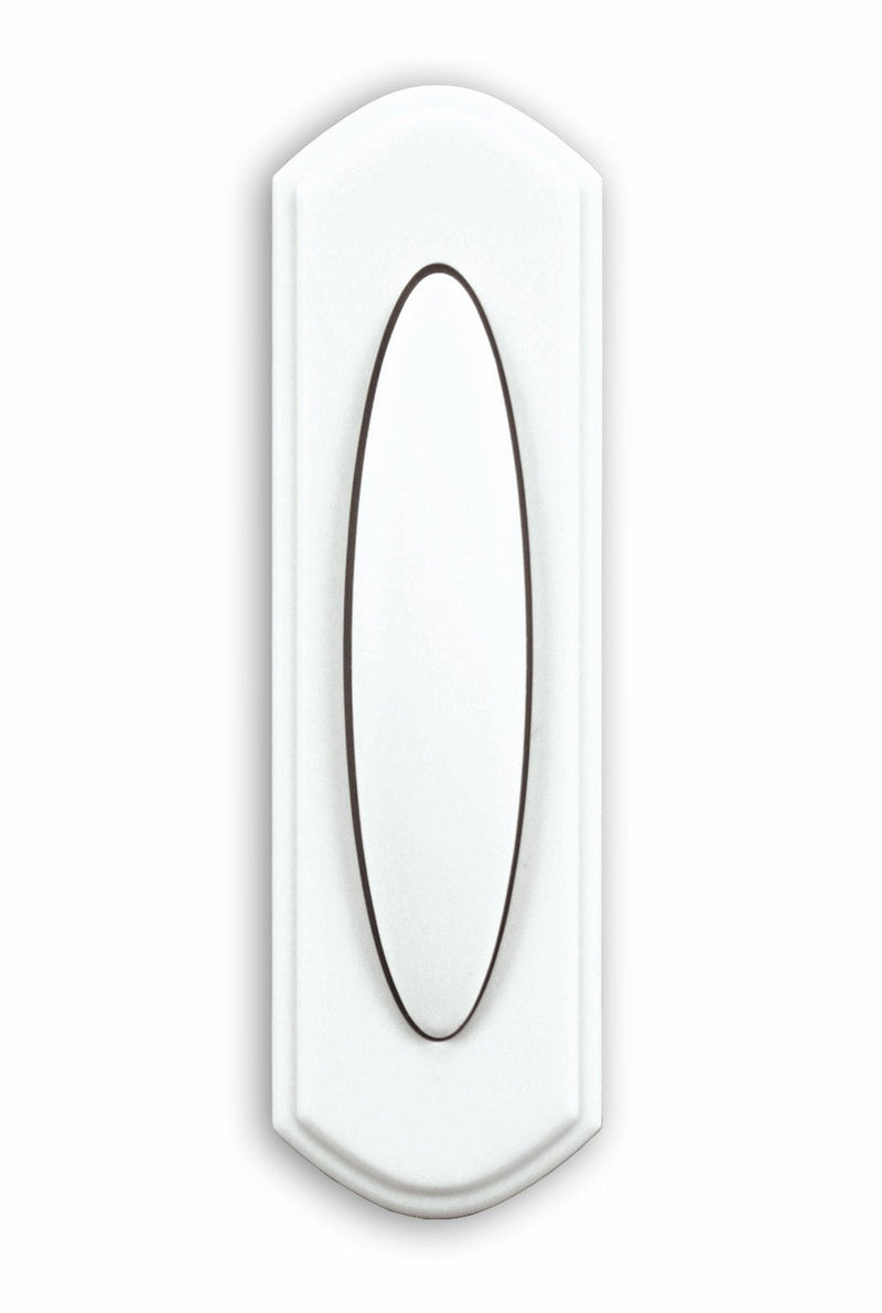 Heath Zenith SL-7797-02 Traditional Décor Series Wireless Door Chime Push Button, Off-White