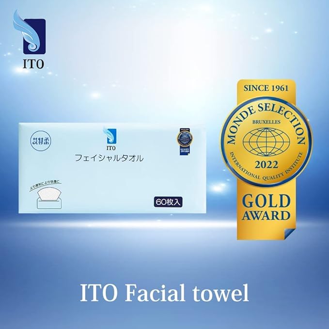 ITO Facial Towel, Facial Towel, Cleansing Towel, Cotton Towel, For Rough Skin, Sensitive Skin, Face Wiping Sheet, Face Towel, Travel, Cleansing, Makeup, Makeup Remover, Aytio, For Both Wet and Dry - NewNest Australia