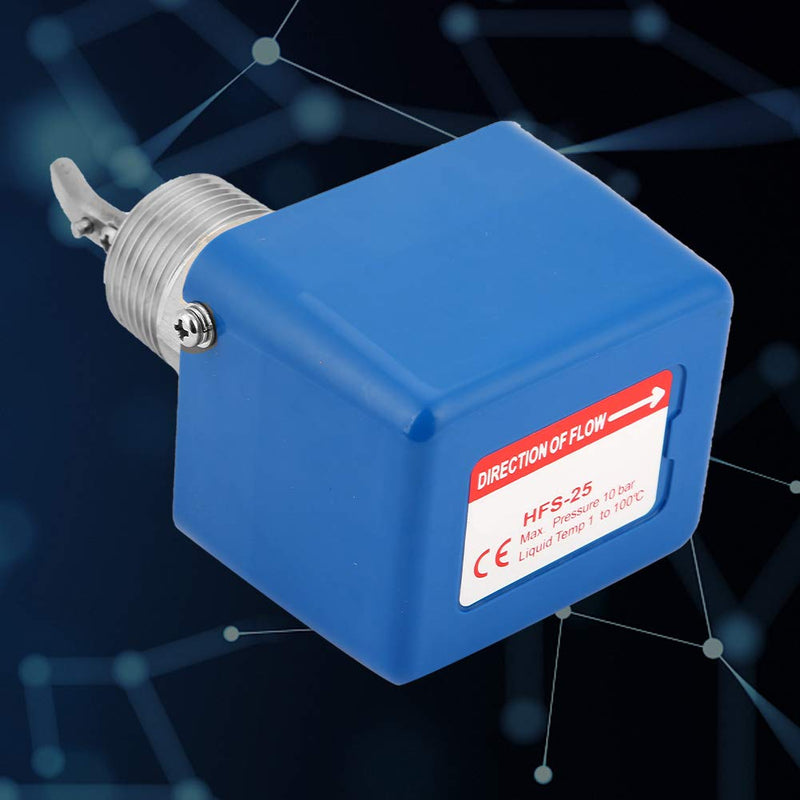 HFS-25 1"/dn25 Flow Switch, Water Flow Switch SPDT Contacts 6-380V, DN25 Stainless Steel Liquid Water Flow Paddle Control Switch