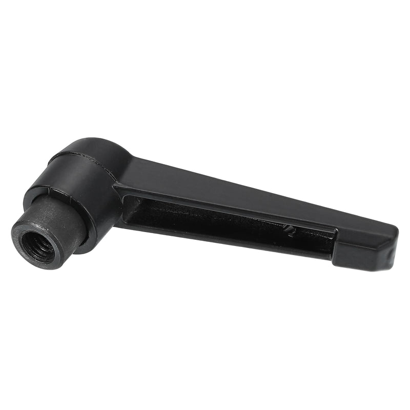 uxcell 1Pcs M8 Adjustable Knobs Handle Female Thread Push Button Ratchet Quick Release Locking Rotating Bolt for Lathe Machinery, Black