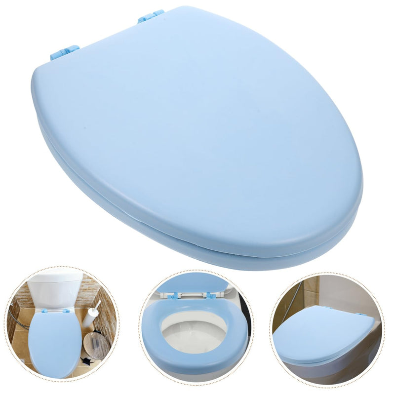 Elongated Toilet Seat Foam Toilet Seat for Bathroom Soft Cushion with Thick Foam Padding Easy to 17.91 X 13.77 X 1.57 in