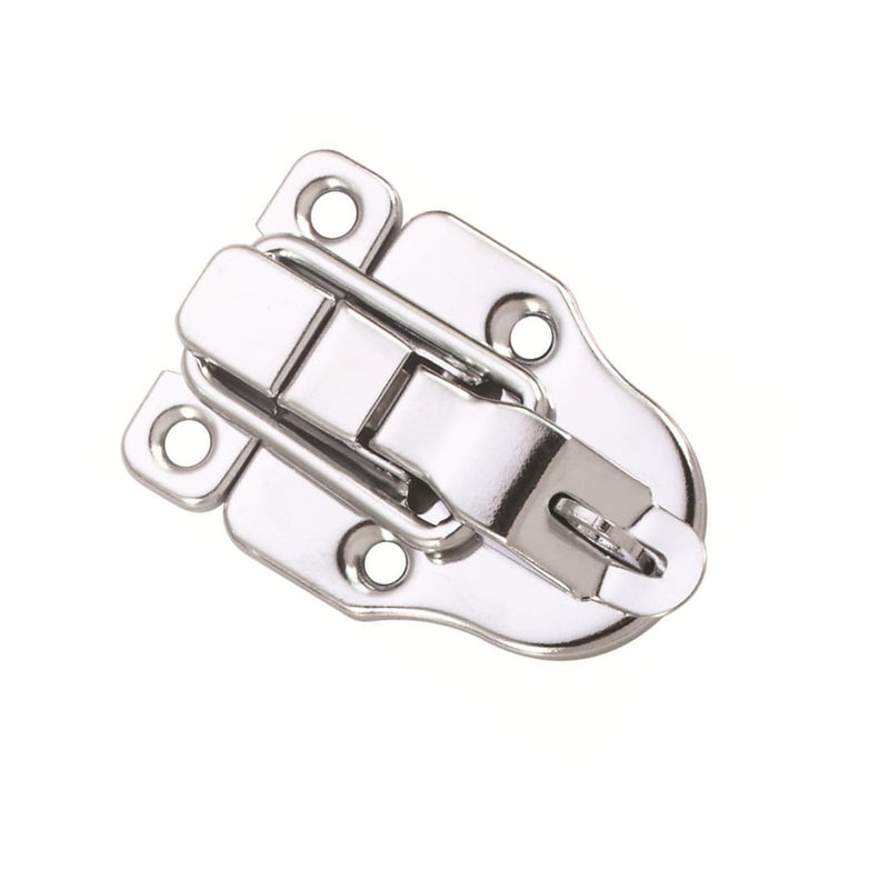 10Pack Metal Duckbilled Box Hasp Lock Toggle Latch Catch for Wooden Case Boxes Toolbox Silver - NewNest Australia