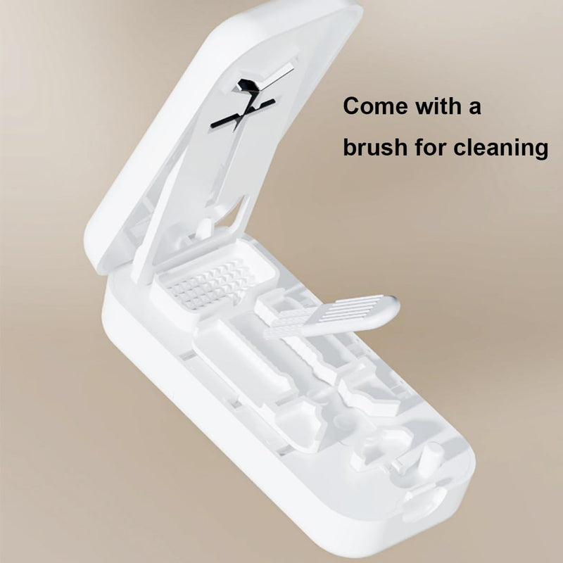 Professional Pill Cutter with Centering Device Safety Blade for Small and Large Tablets, Works for 1/4,1/3 and 1/2