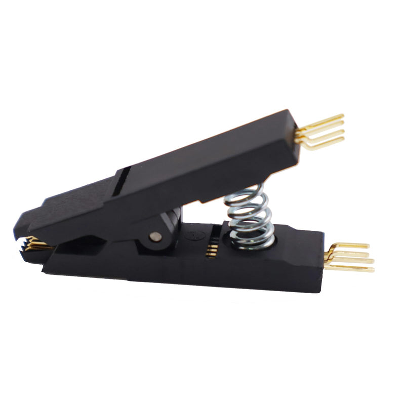 3Pcs SOP8 SOIC8 Programmer IC Testing Clip Bending Angle SOP8 SOP SOIC8 DIP8 DIP 8 Pin IC Test Clip Clamp Pitch 1.27mm Without Cable for EPROM Programming
