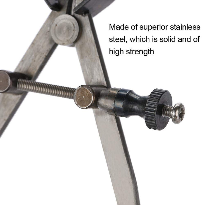 Spring Caliper Flat Leg Divider, Compass Divider Caliper Measuring Compass Drawing for Jewelry Toolmaker Precision Angle Divider Adjustable Craft Tool