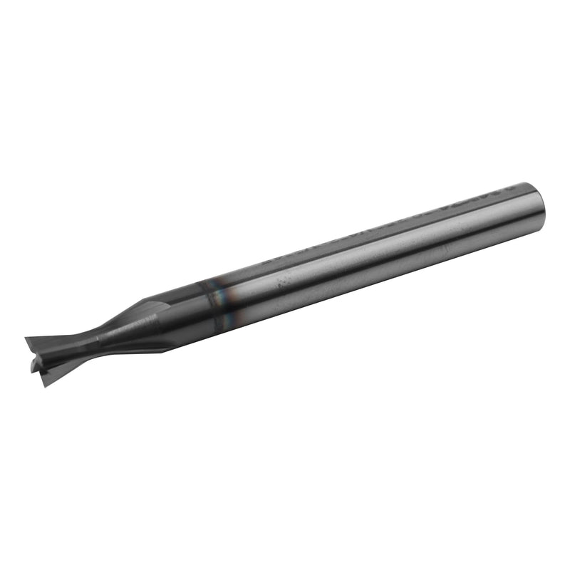 1/4" Carbide Square Nose End Mills, 4 Flute Solid End Mill Bits, Dovetail Cutter, AlTiN Coated Milling Cutters for DIYers and Professionals, 74 Degree 1/4in