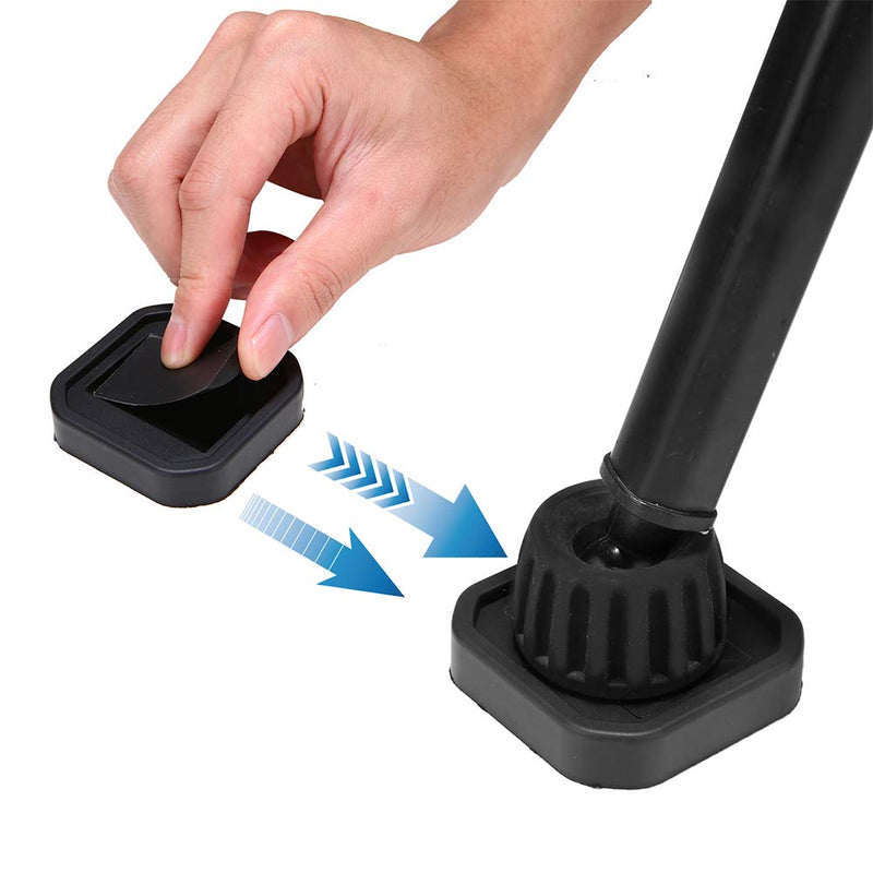 Furniture Wheel Caster Cups/Floor Protectors, Silicone Non-Slip Caster Cups is Deal for Furniture Small Wheels/Furniture Leg and Prevents Scratches 1.75x1.75(4PACK(Black) 1.75''x1.75'' 4pack(black)