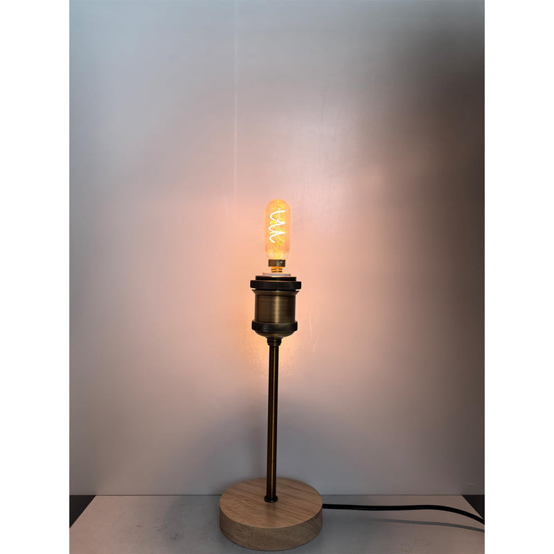 T6/T25 LED Edison Candelabra Bulb, E12 Base, Dimmable, 40W Equivalent (4W), 2200K Warm White, Spiral Filament, Amber Glass - Ideal for Chandelier, Ceiling Fan - 6 Pack